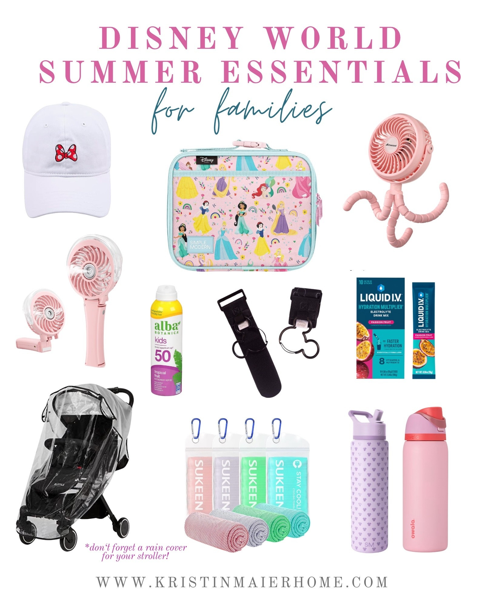 The weather at Disney World will be warming up in no time—just in time for spring break! Here are some tried and true essentials to keep you and your family cool and comfortable at the parks. 

Disney world, packing tips, kids, traveling, toddlers, mom life

#LTKmomlife #LTKKids #LTKTravel