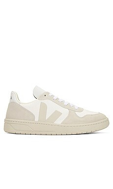 Veja V-10 Sneakers in White, Natural, & Pierre from Revolve.com | Revolve Clothing (Global)