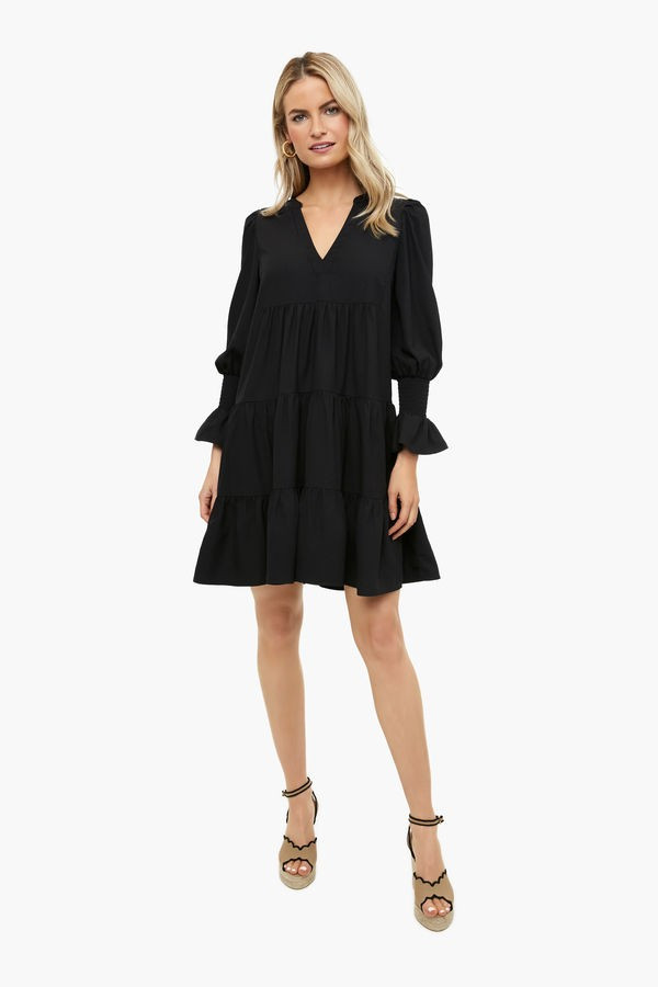 Black Crepe Kenzo Dress | Tuckernuck (US)