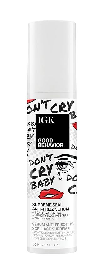 IGK Good Behavior Anti-Frizz Smoothing Serum – Boosts Shine, Seals Out Humidity, UV & Heat Prot... | Amazon (US)