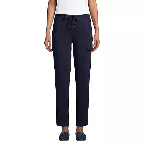 Petite Lands' End Sport High-Waist Cargo Ankle Pants | Kohl's