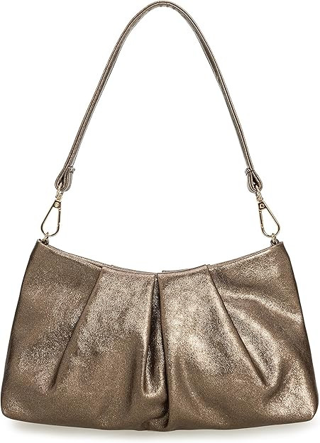 CHARMING TAILOR Women Clutch Bag Dressy Formal Handbag Pleated PU Clutch Purse for Cocktail Prom ... | Amazon (US)