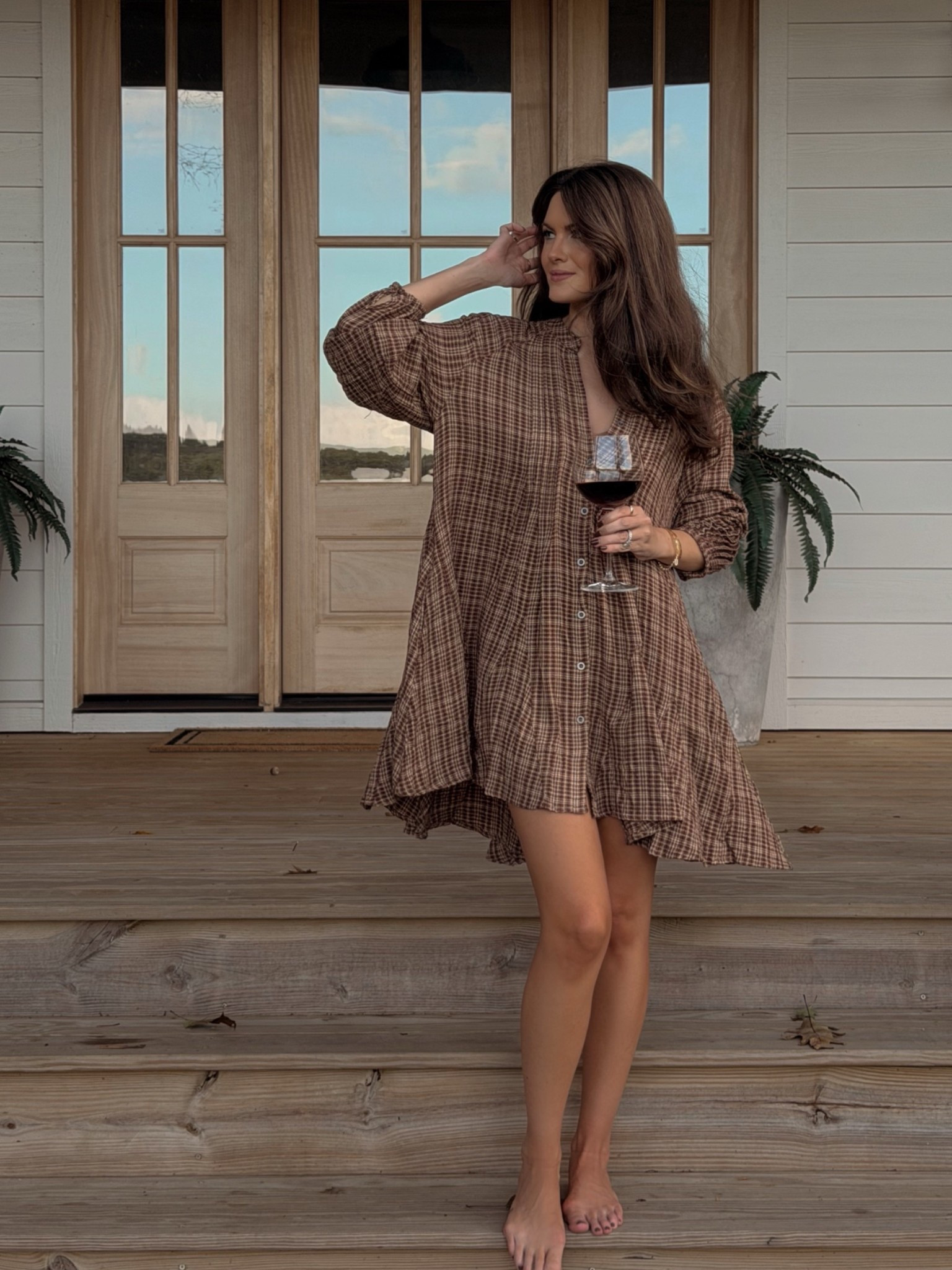 Free People plaid dress 🤎🍂🐻

#LTKootd #LTKgrwm #LTKdayinmylife
