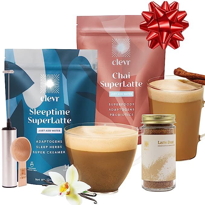 Clevr Blends Holiday Starter Kit - Oprah's Favorite Sleeptime and Chai Superlattes - Oat Milk Ins... | Amazon (US)