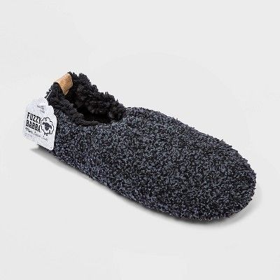 Fuzzy Babbas Men's Two-Tone Casual Socks - Black/Gray | Target