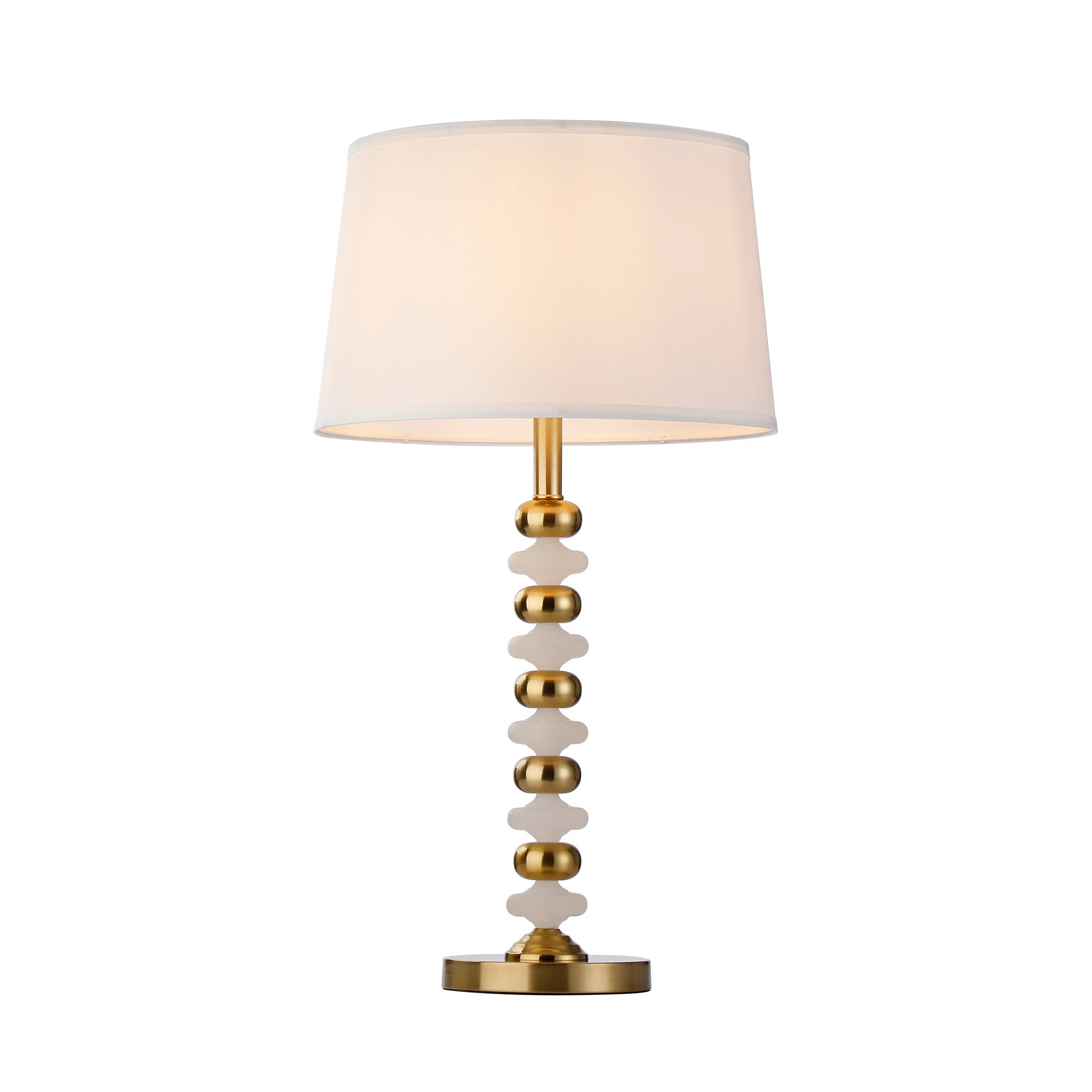 Shareda Alabaster Dani Metal Table Lamp | Wayfair North America