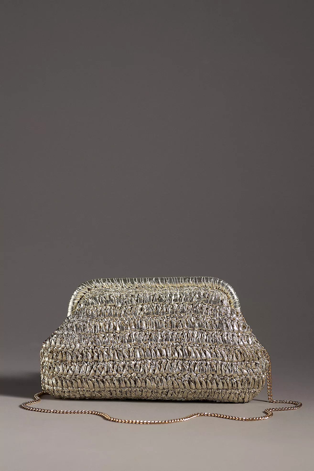 By Anthropologie Metallic Crochet Clutch | Anthropologie (US)