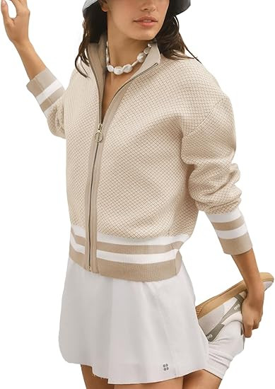 SuperPrity Cardigan Sweaters for Women Long Sleeve Zip Up Lightweight Knit Jacket 2024 Fashion Fa... | Amazon (US)