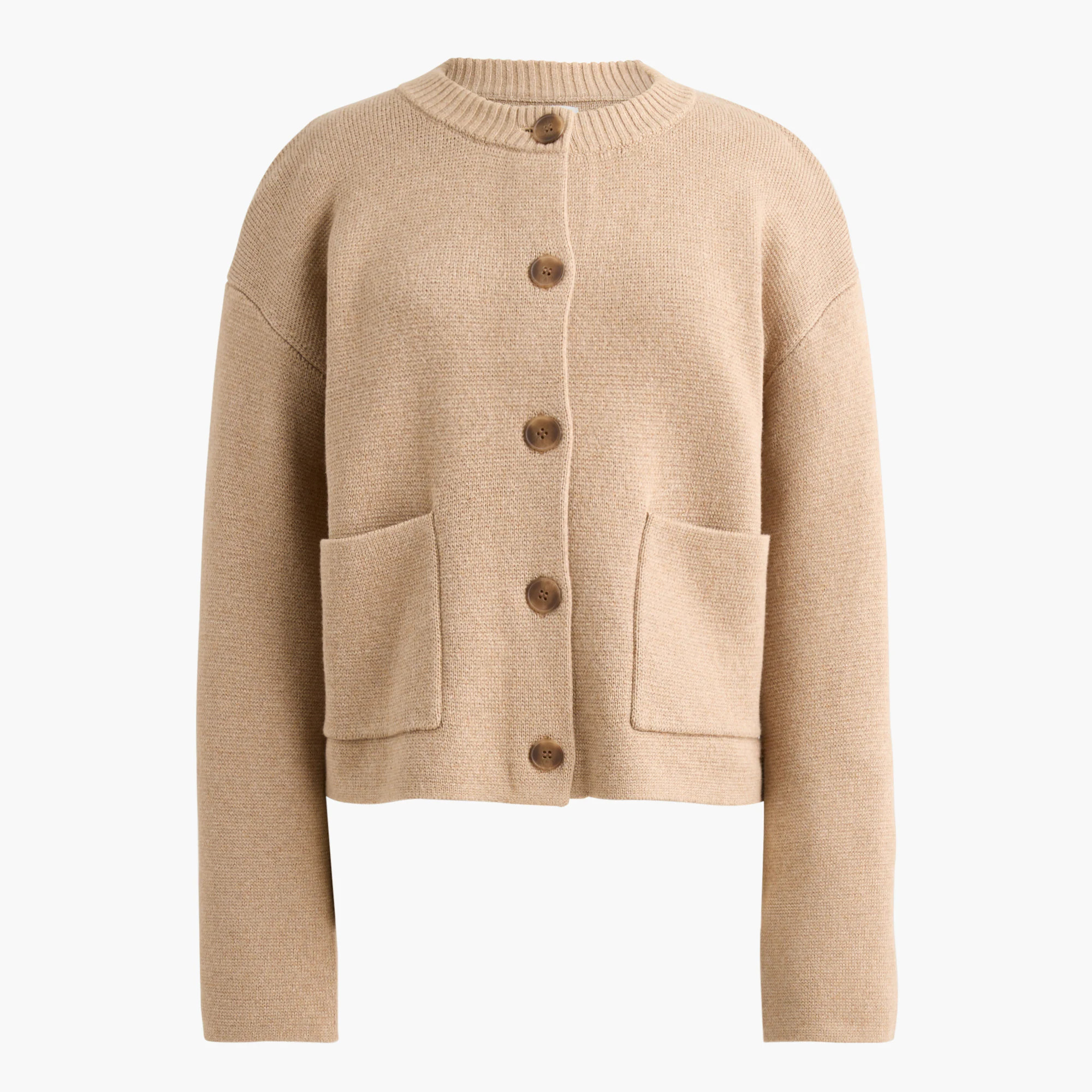 Cotton sweater-jacket with pockets | J.Crew Factory
