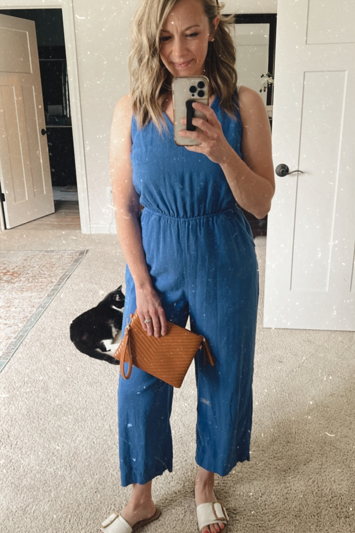 Love this jumpsuit! So comfy! 
In an xs!

#LTKFind #LTKunder50 #LTKSeasonal