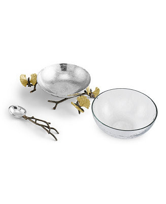 Butterfly Gingko Glass Nut Dish | Macy's