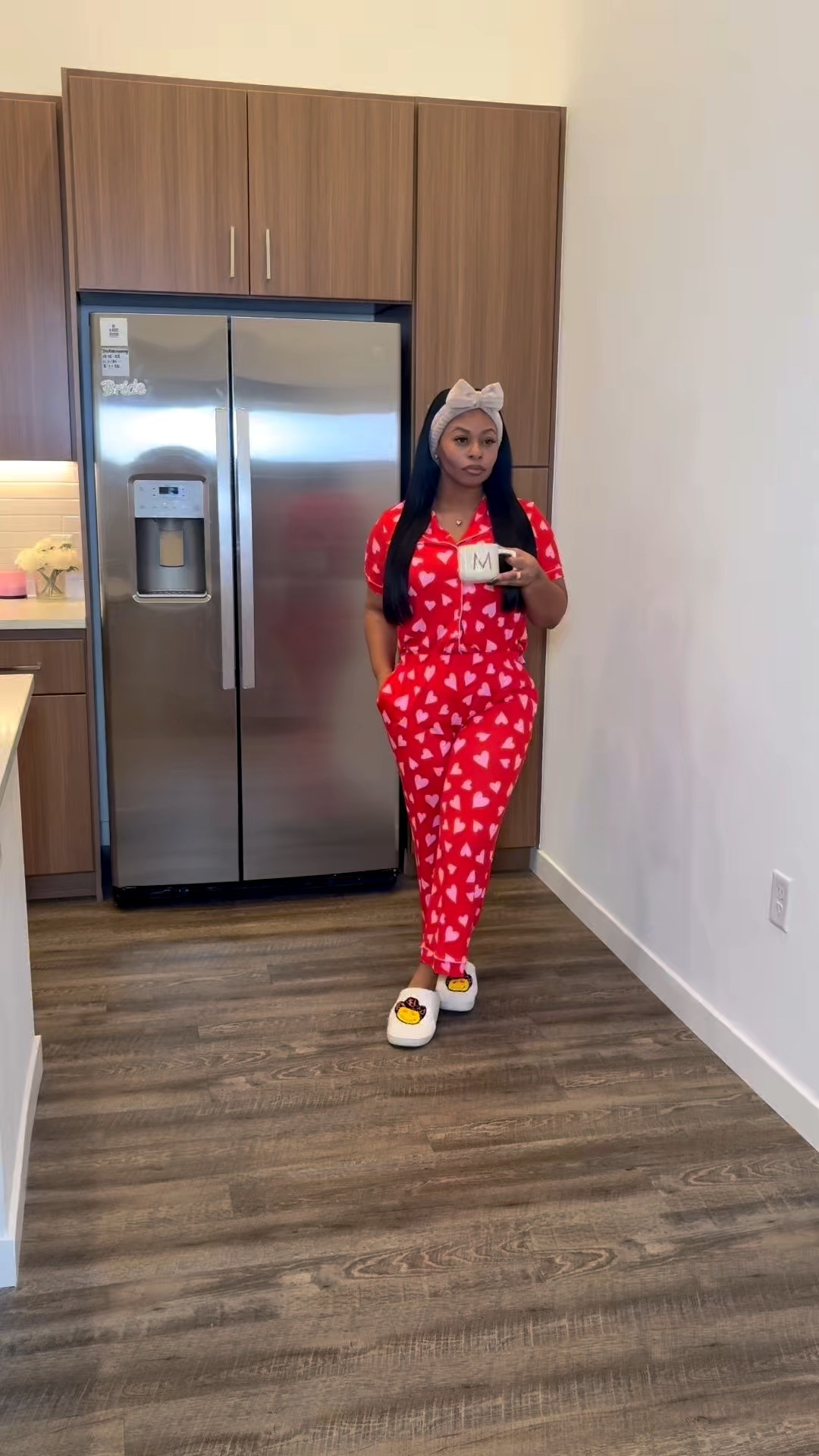 To the woman who understands — there is no waiting.

Not for love. Not for an occasion.
Buy the butter-soft pajama set now.
Wear the Valentine pajamas.
Spray your everyday perfume morning and night.

Prioritize self-care, soft routines, and intentional living — even at home.
The woman who thrives doesn’t wait for a moment — she becomes it when no one is watching.

So when she shows up put together, glowing, and confident, some are shocked. Not because she changed — but because this is who she has always been.

Cozy loungewear.
Stretchy pajama set (size down).
Soft girl essentials.
This is the standard. 💌

I am 5’2 160lbs wearing a size small.

#LTKselfcare #LTKValentine #LTKdayinmylife