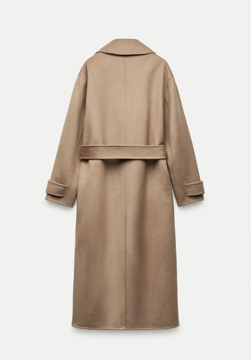 ZARA ZW COLLECTION DOUBLE-FACED WOOL BLEND COAT DARK CAMEL FW24 XS-XL 7522/264 | eBay US