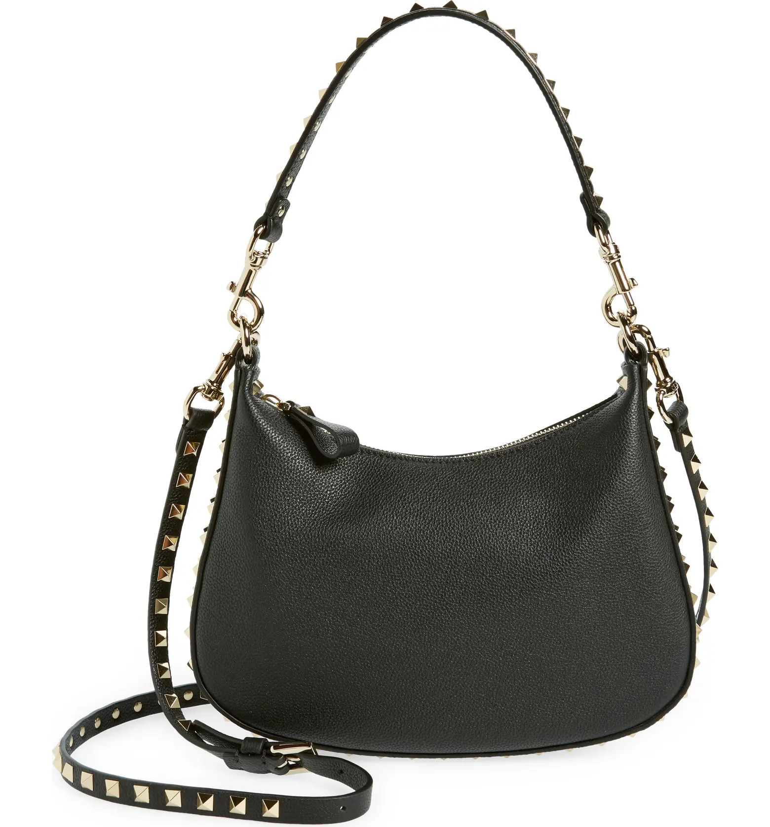 Small Rockstud Leather Hobo Bag | Nordstrom