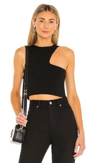 Nora Cutout Top in Black | Revolve Clothing (Global)