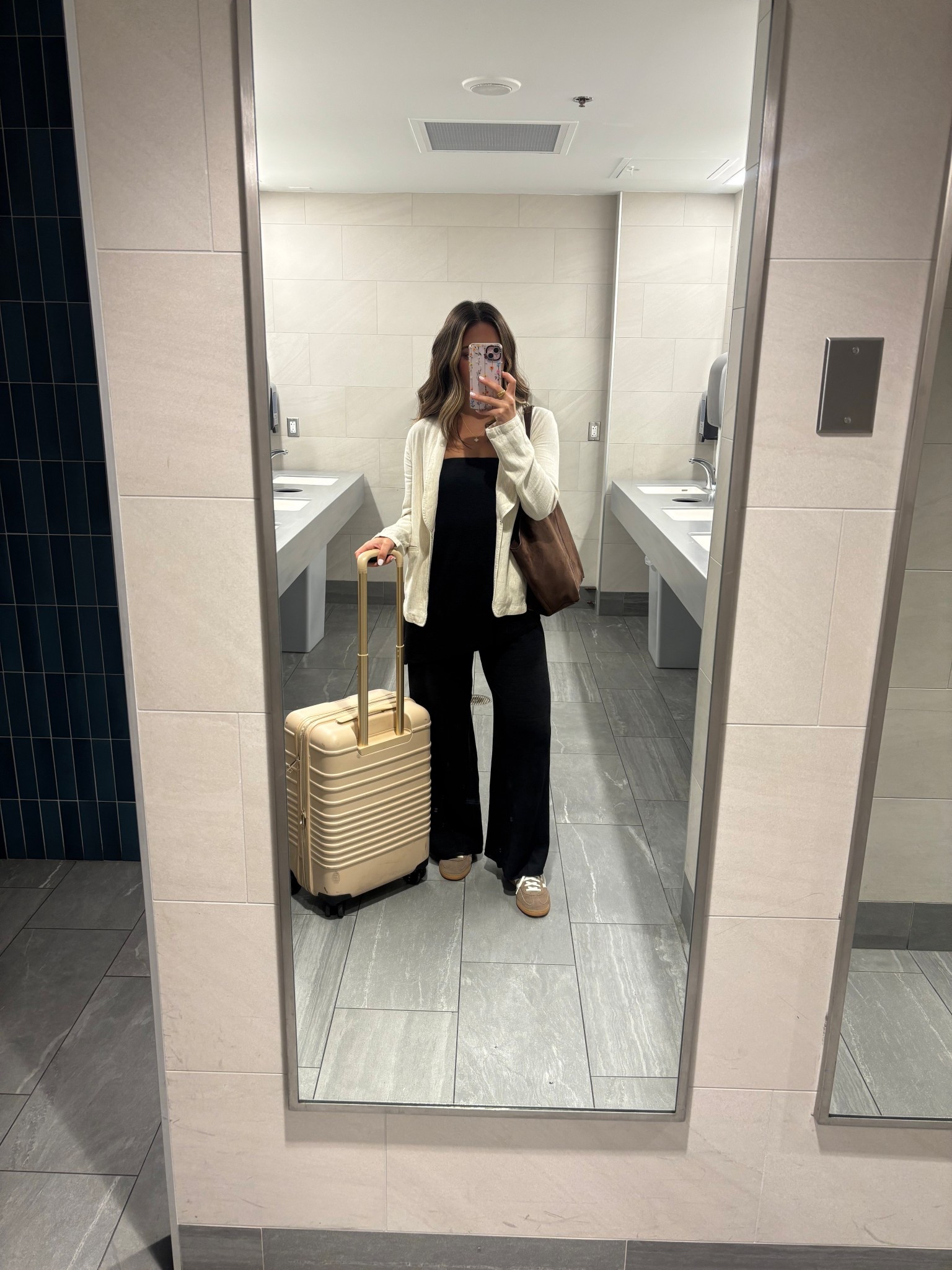 Travel out linked! This 2 piece set from Amazon feels like pjs but is so classy🖤 purse is from target but not online yet so linked something similar! 

#LTKTravel #LTKStyleTip #LTKWorkwear