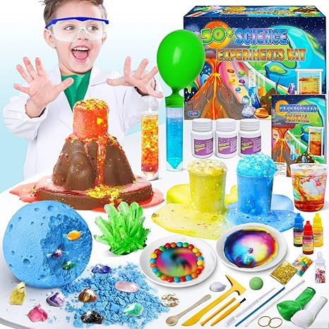 UNGLINGA 50+ Science Lab Experiments Kit for Kids Age 4-6-8-12, STEM Activities Educational Scien... | Amazon (US)