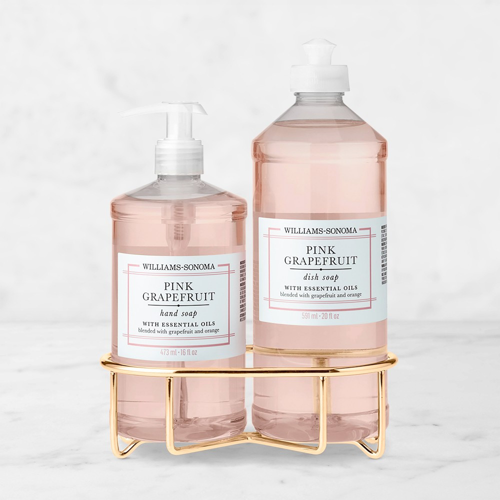 Williams Sonoma Pink Grapefruit Hand Soap &amp; Dish Soap 3-Piece Kitchen Set | Williams-Sonoma
