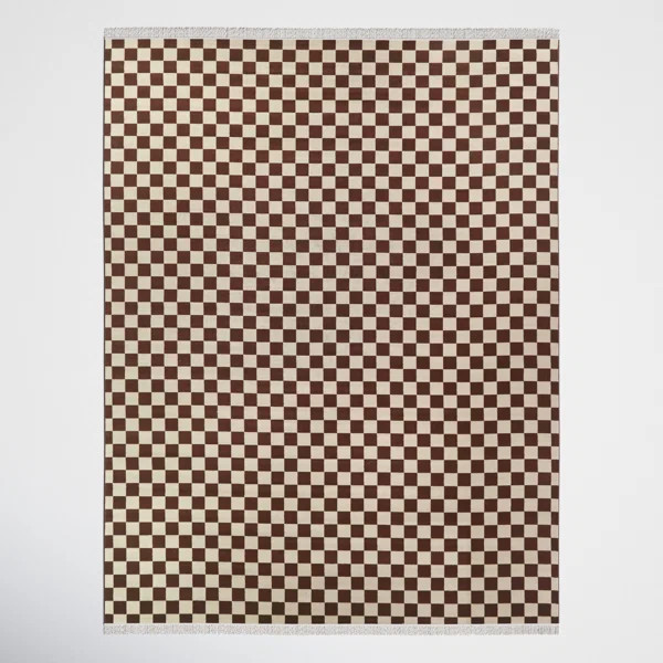 Habra Polypropylene;Cotton;Recycled P.E.T. Brown/Beige Rug | Wayfair North America