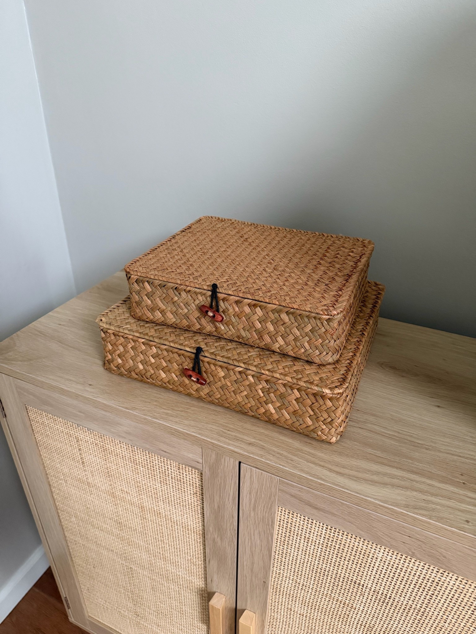 Amazon set of woven seagrass baskets under $25

#LTKHome