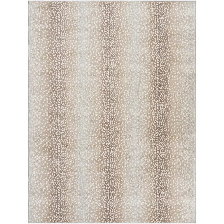 Angelick Flatweave Camel/Light Gray Rug | Wayfair Professional