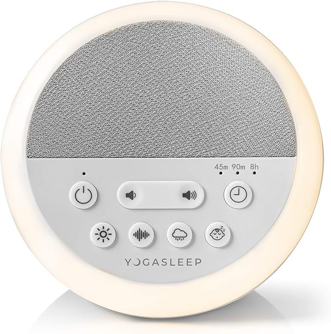 Yogasleep Nod White Noise Sound Machine, With Soft Night Light & Sleep Timer, 20 Sound Options In... | Amazon (US)
