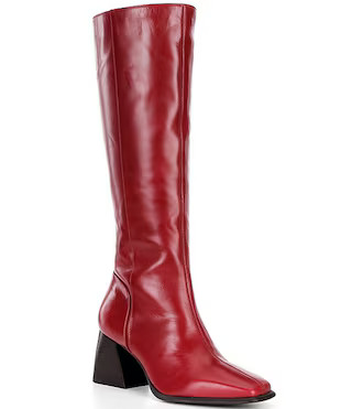 GB Sole-Sister Leather Block Heel Tall Boots | Dillard's | Dillard's