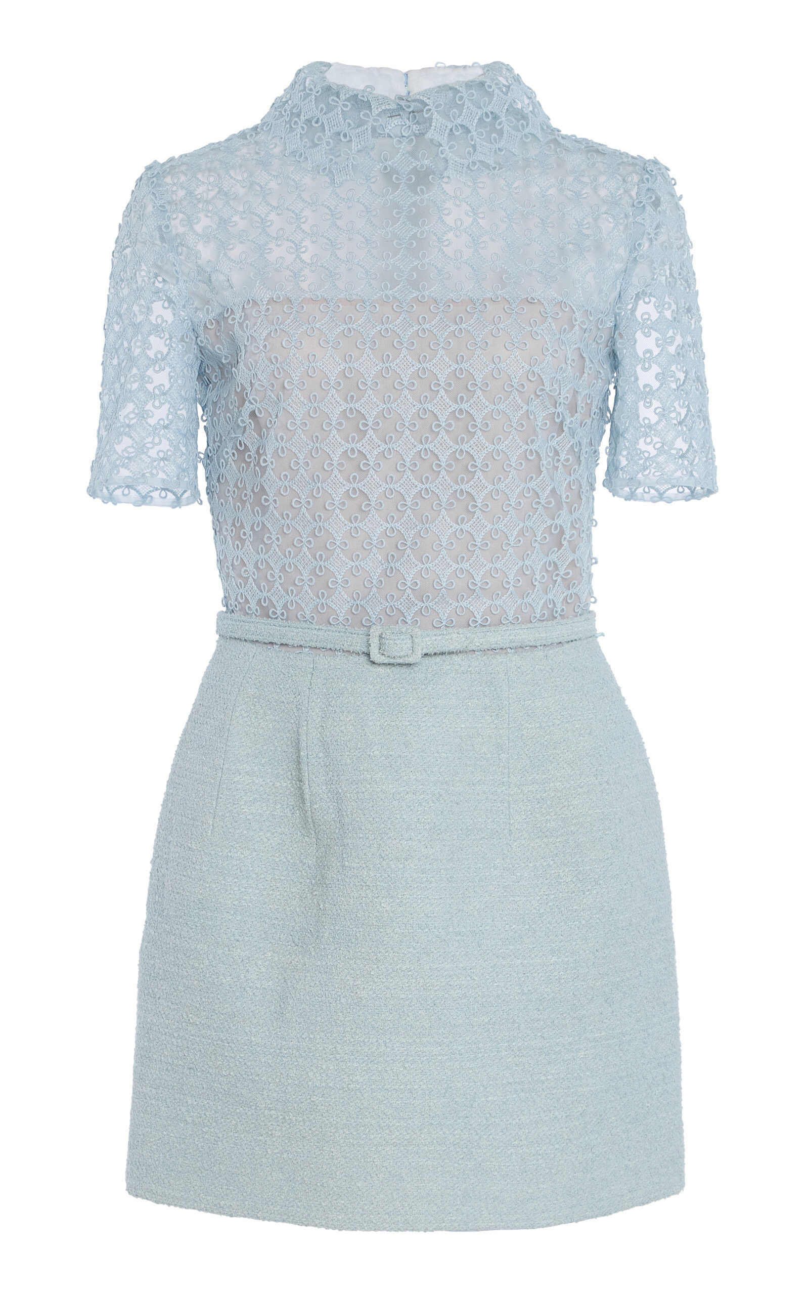 Oscar de la Renta Guipure Tweed Mini Dress - Moda Operandi | Moda Operandi (Global)