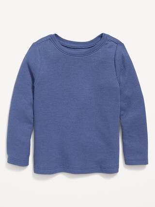 Unisex Solid Long-Sleeve Thermal-Knit T-Shirt for Toddler | Old Navy (US)