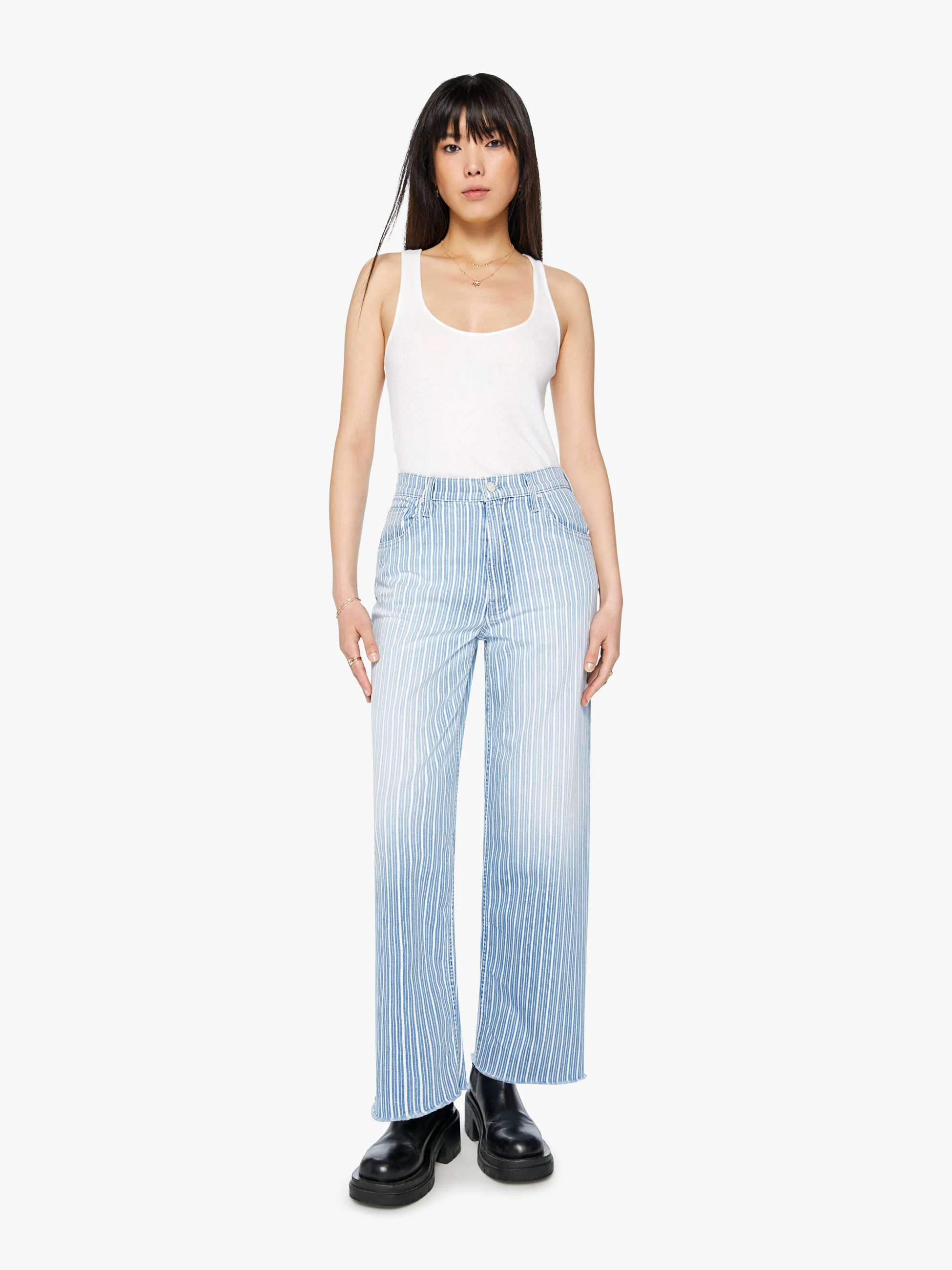 High Waisted Spinner Zip Skimp | Mother Denim