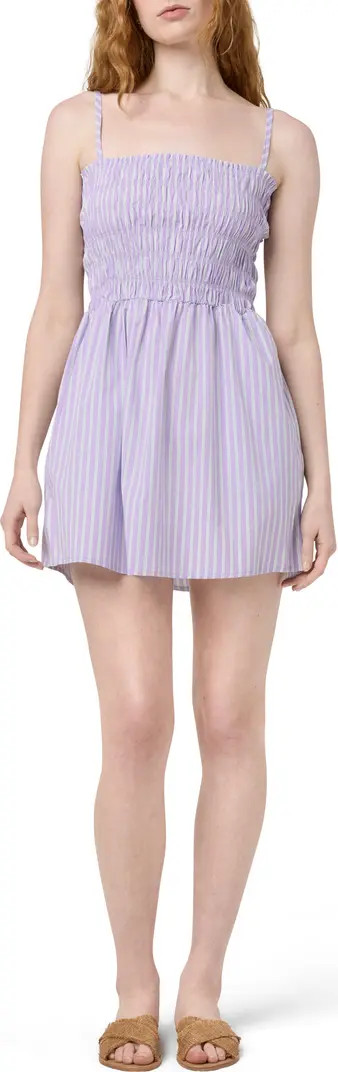 Florence by Mills Stripe Smocked Bodice Cotton Blend Mini Sundress | Nordstrom | Nordstrom