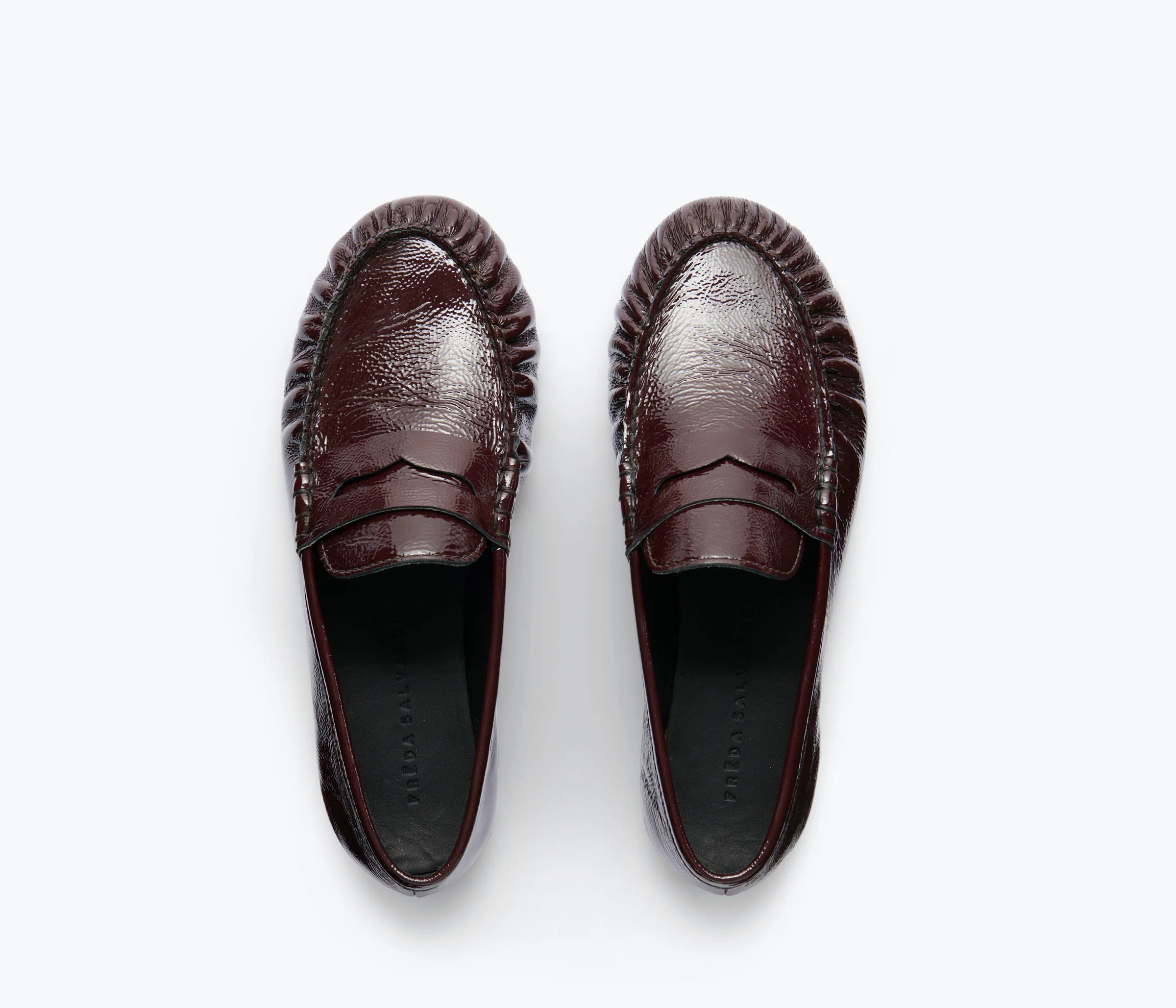 SYDNEY RUCHED PENNY LOAFER | Frēda Salvador