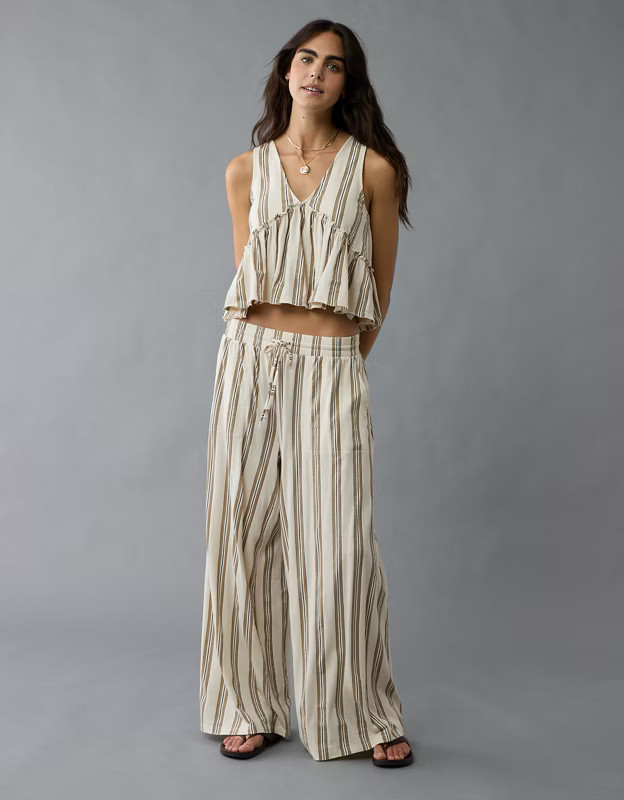 AE Sunchaser Knit V-Neck Swing Tank Top | American Eagle Outfitters (US & CA)