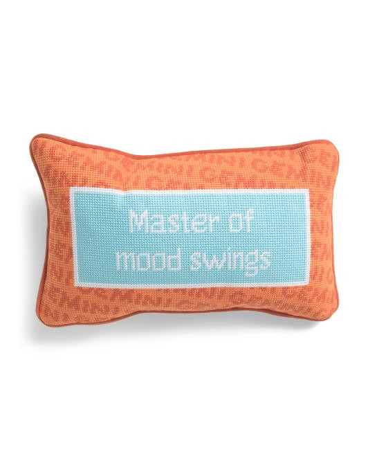 9x15 Gemini Needlepoint Pillow | TJ Maxx