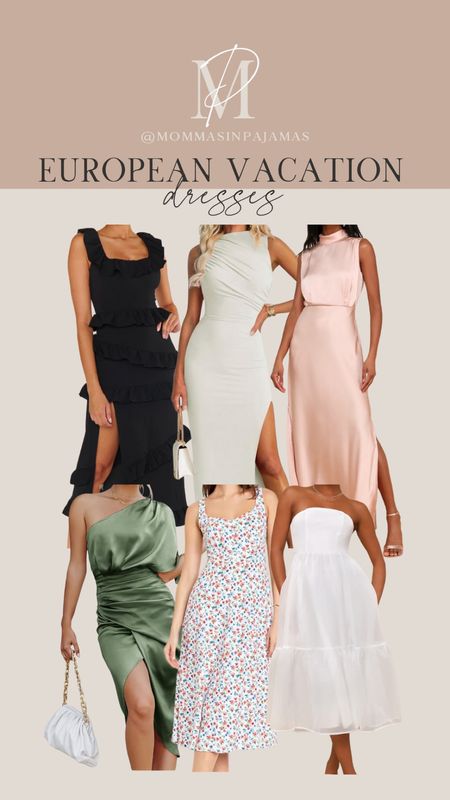 Need some European vacation dress inspiration?? I loved these slightly elevated dresses for dinner or any European vacation photo ops!! European vacation, vacation dresses, European vacation look, European vacation dinner look

#LTKTravel #LTKSeasonal #LTKStyleTip