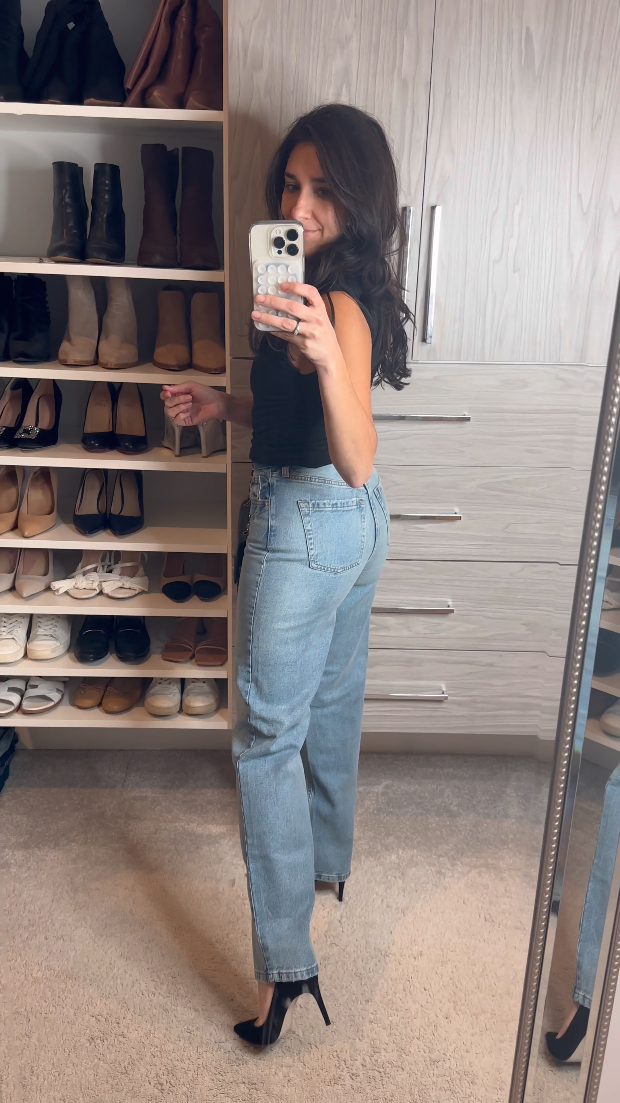 $25 Target baggy trendy jeans. I’m 5’2 wearing my normal size 0 

#LTKfindsunder100 #LTKSeasonal #LTKfindsunder50