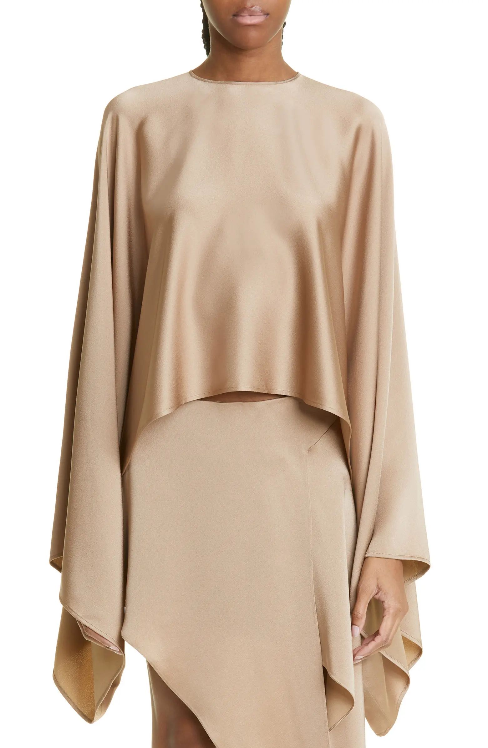 Draped Layered Long Sleeve Blouse | Nordstrom