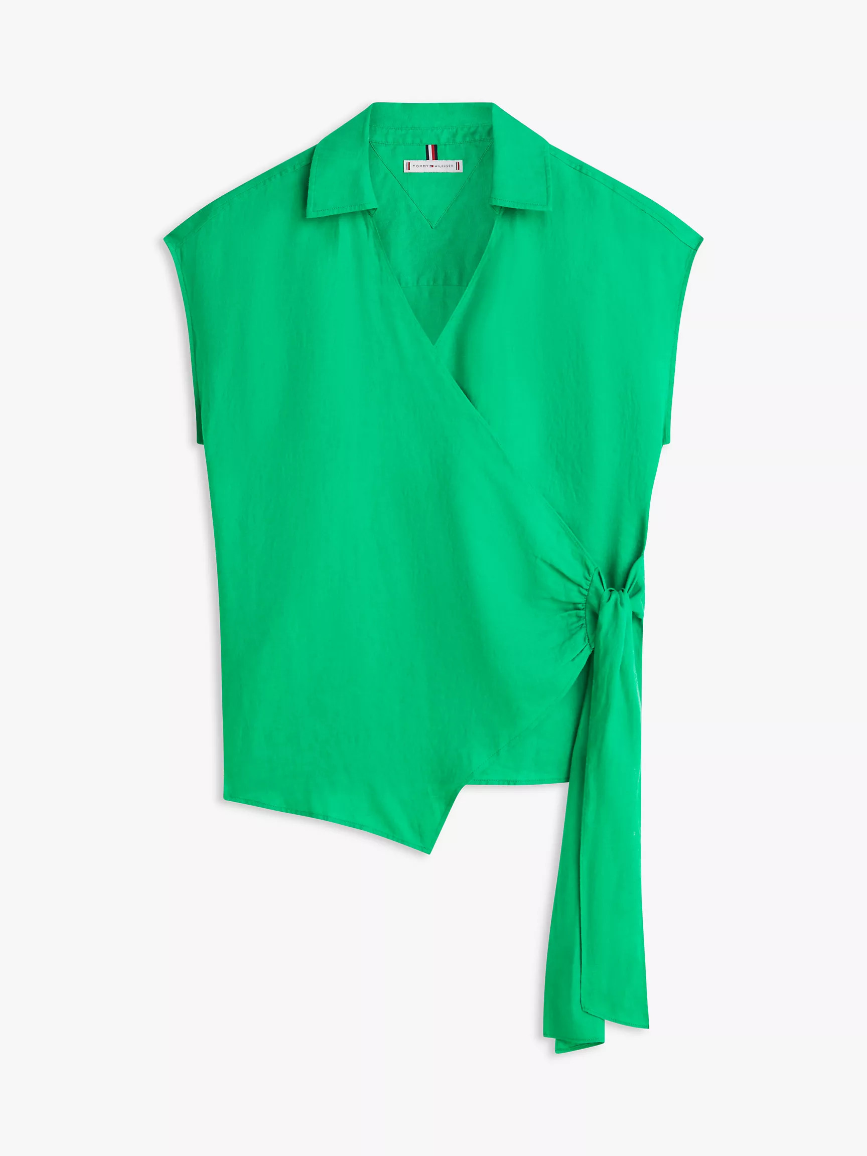 Sleeveless Linen Wrap Top | Tommy Hilfiger | Tommy Hilfiger (US)