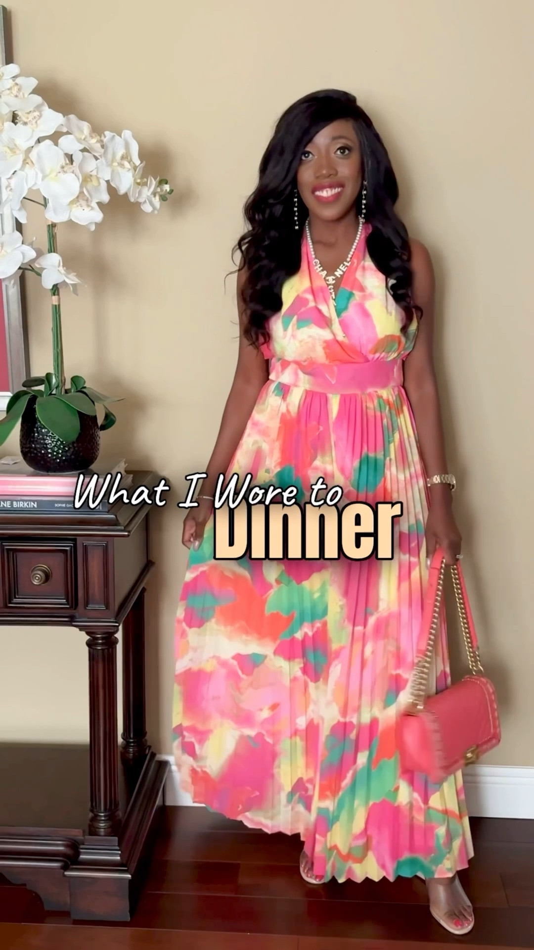 Wore this gorgeous jumpsuit out to dinner. True to size. Wearing a small. Also added similar looks. 

Spring Outfit, Spring Outfits, Spring Outfits 2026, Date Night Outfit, 