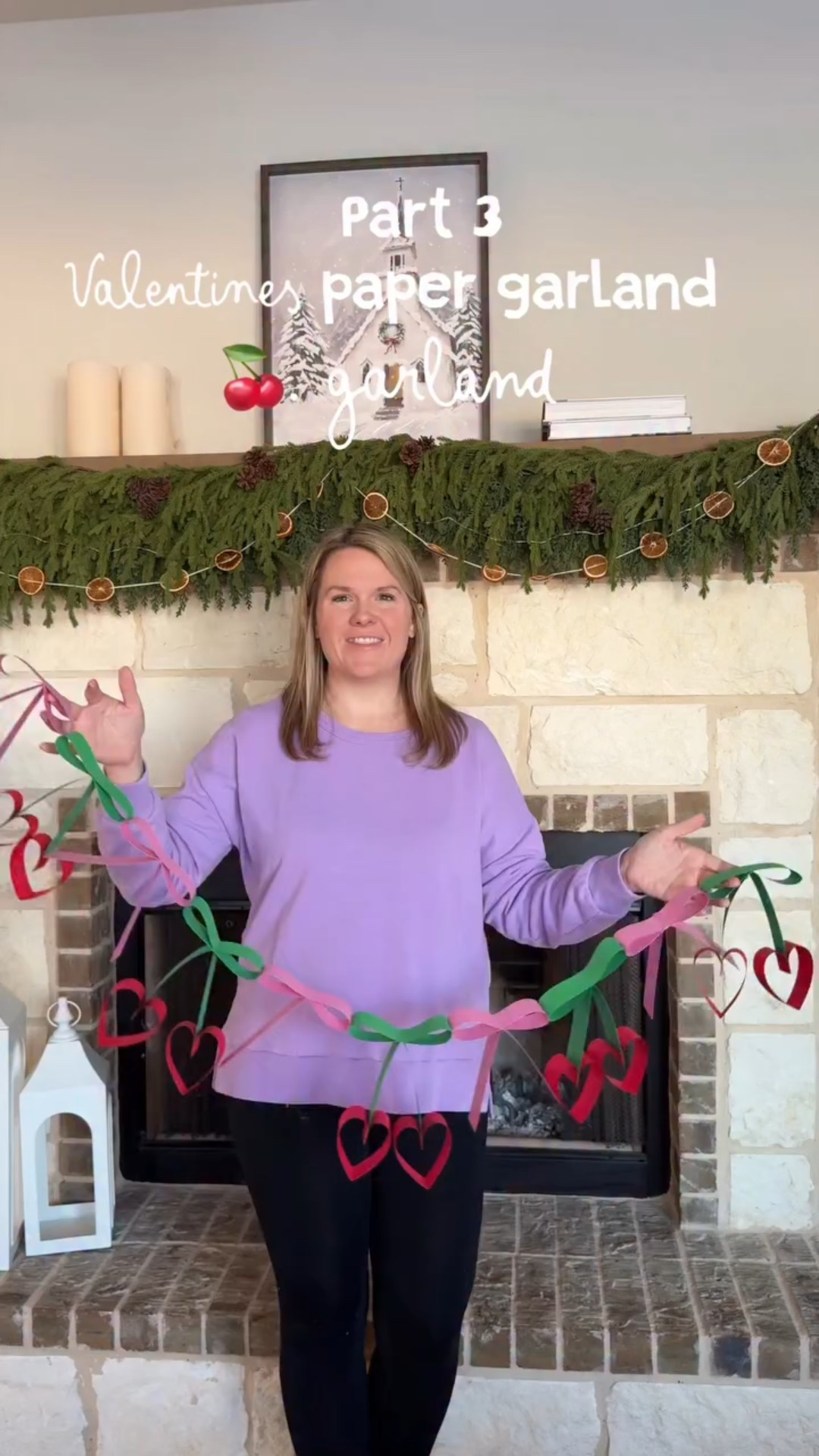 Part 3 of Valentines paper garlands. I think this might be my favorite.🍒🍒

Should I do a video of all three? 

Comment CHERRY and I’ll send you DM of everything I used

What you need
Red, Green and your favorite color cardstock
Stapler
Hot glue 

For the bow you need two strips of 1x11”, fold both in half, the first put a line of glue in the middle, take the outer pieces and fold into the middle. Put more glue in the center and the folded piece in the middle to form a 🎀.

Do the same with the 2 green pieces.
Take the 2 red strips and fold in half. Form it into a heart, grab the green stems and put the first stem in between the middle of the heart and staple. Repeat these steps.

Glue the edge of the bow and edge of the stem together to form your chain.

#papercrafts #papergarland #valentinesdiy #valentinesdaydecor #diypapercrafts craft paper heart hearts Valentine’s Day diy heartgarland cozyhomevibes

#LTKValentine #LTKmomlife #LTKstorytime