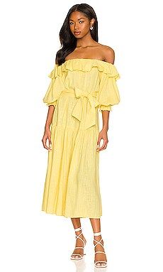ELLIATT Beatrice Dress in Lemon from Revolve.com | Revolve Clothing (Global)