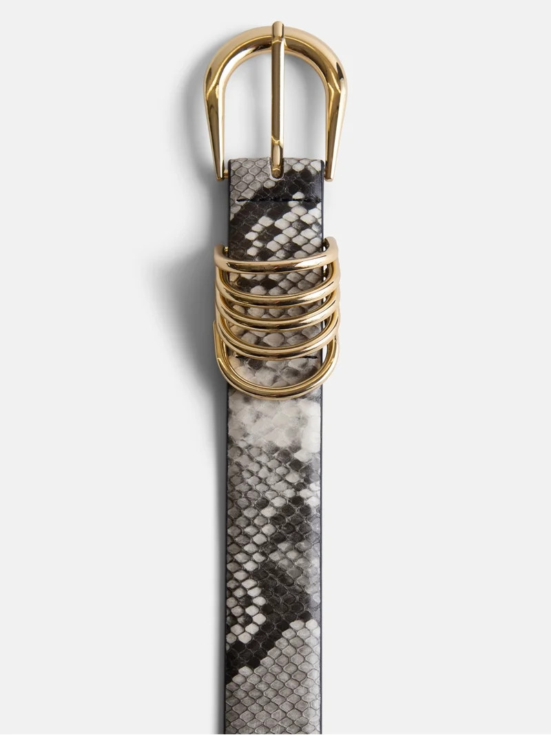 Devil Wears Prada Scoop Collection Women's Multi-Keeper Belt, Snake, Sizes S-3XL | Walmart (US)