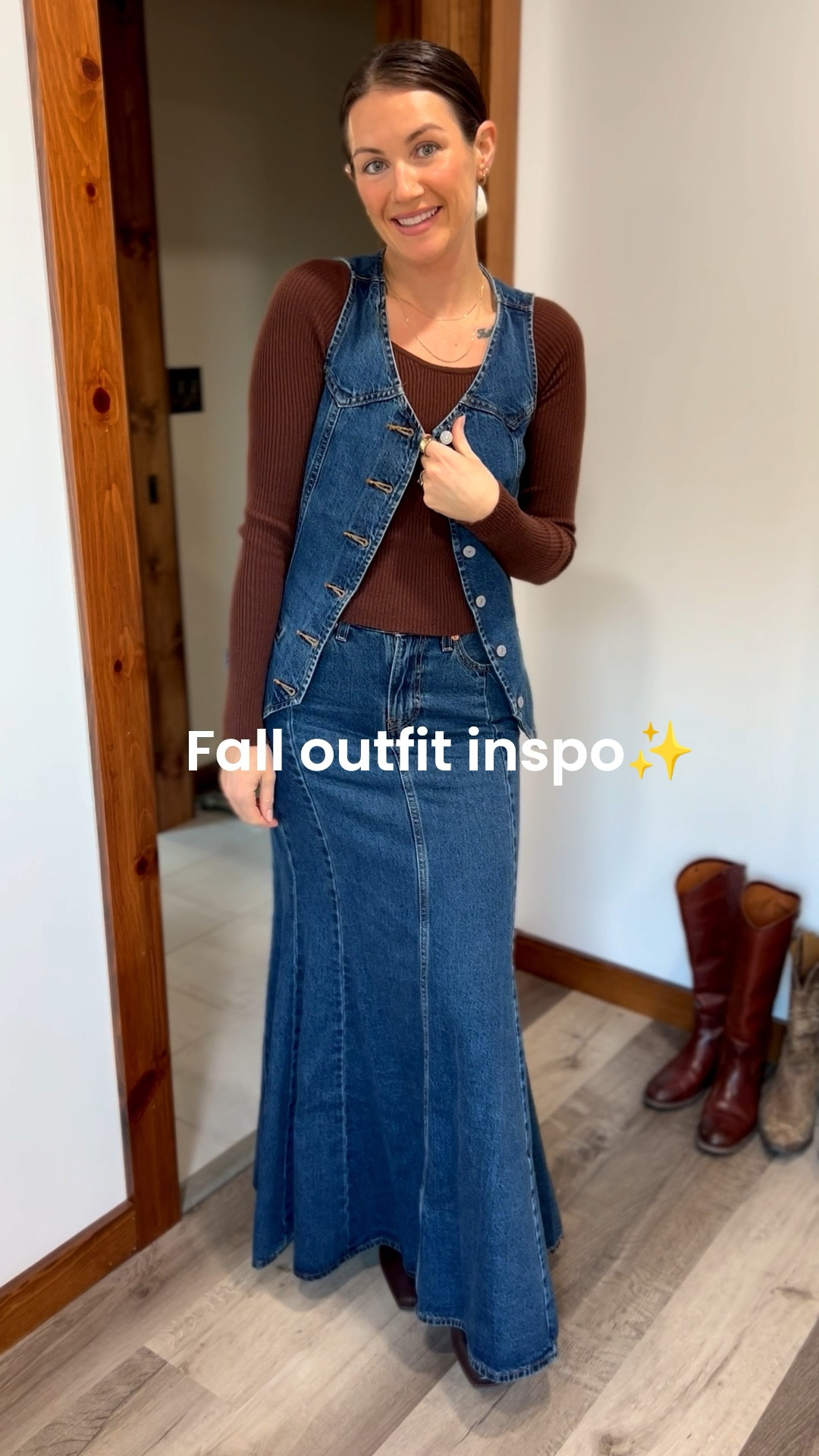 Church outfit for a cool fall day ✨

Holiday outfit, fall outfit inspo, mom of two, denim on denim, Levi’s jeans 

#LTKStyleTip #LTKPetite #LTKSeasonal