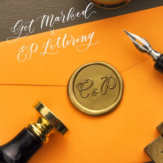 Get Marked x EP Lettering - Wedding Initials (WS0383) | Etsy (US)