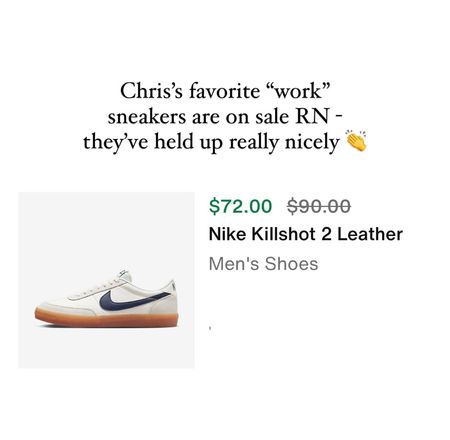 my husband loves these Nike sneakers - on sale 20% off in cart right now 

#LTKMens #LTKFindsUnder100 #LTKShoeCrush