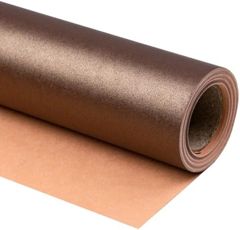 RUSPEPA Chocolate Brown Matte Wrapping Paper - Solid Color Pearly - luster Paper Perfect for Wedd... | Amazon (US)