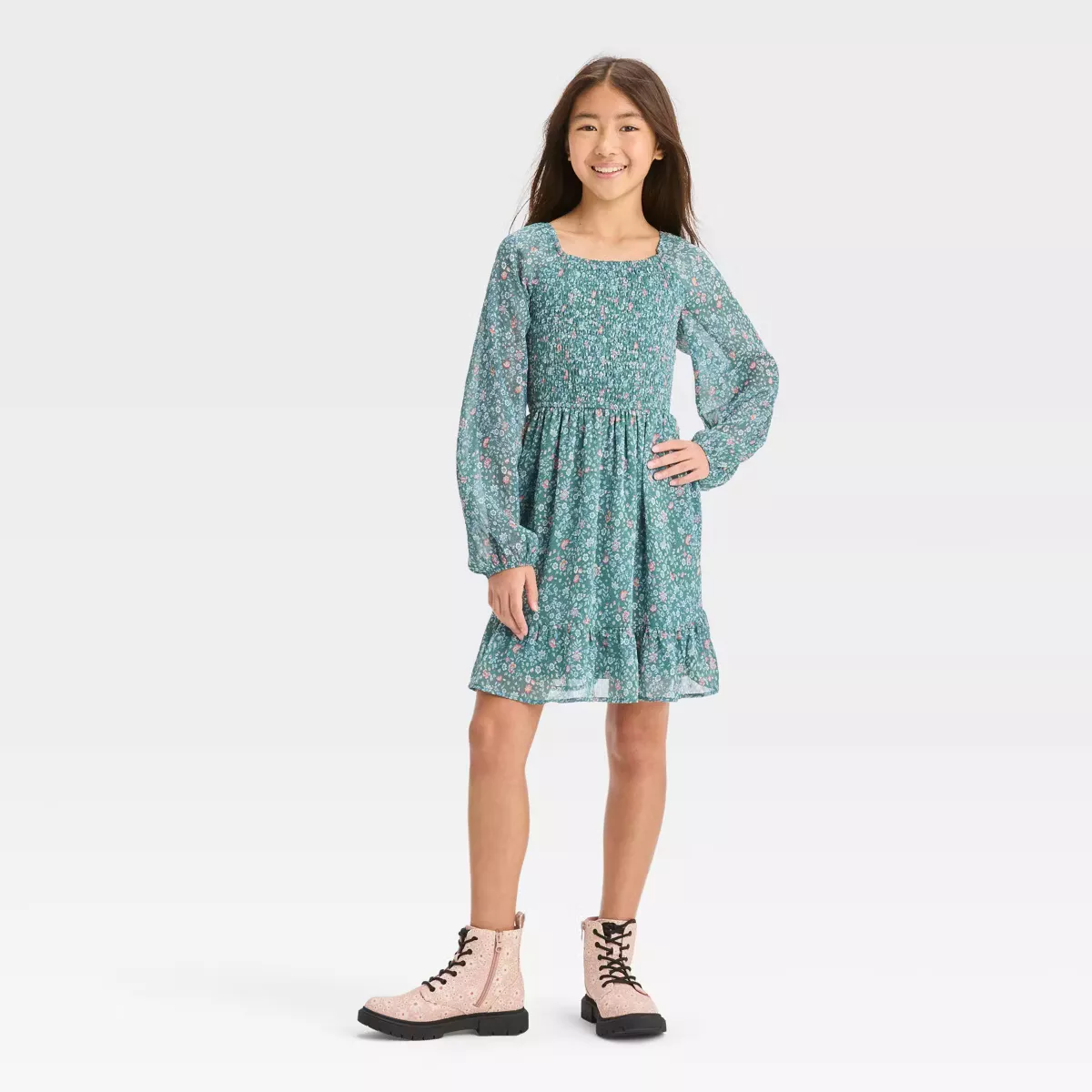 Girls' Smocked Bodice Chiffon … curated on LTK