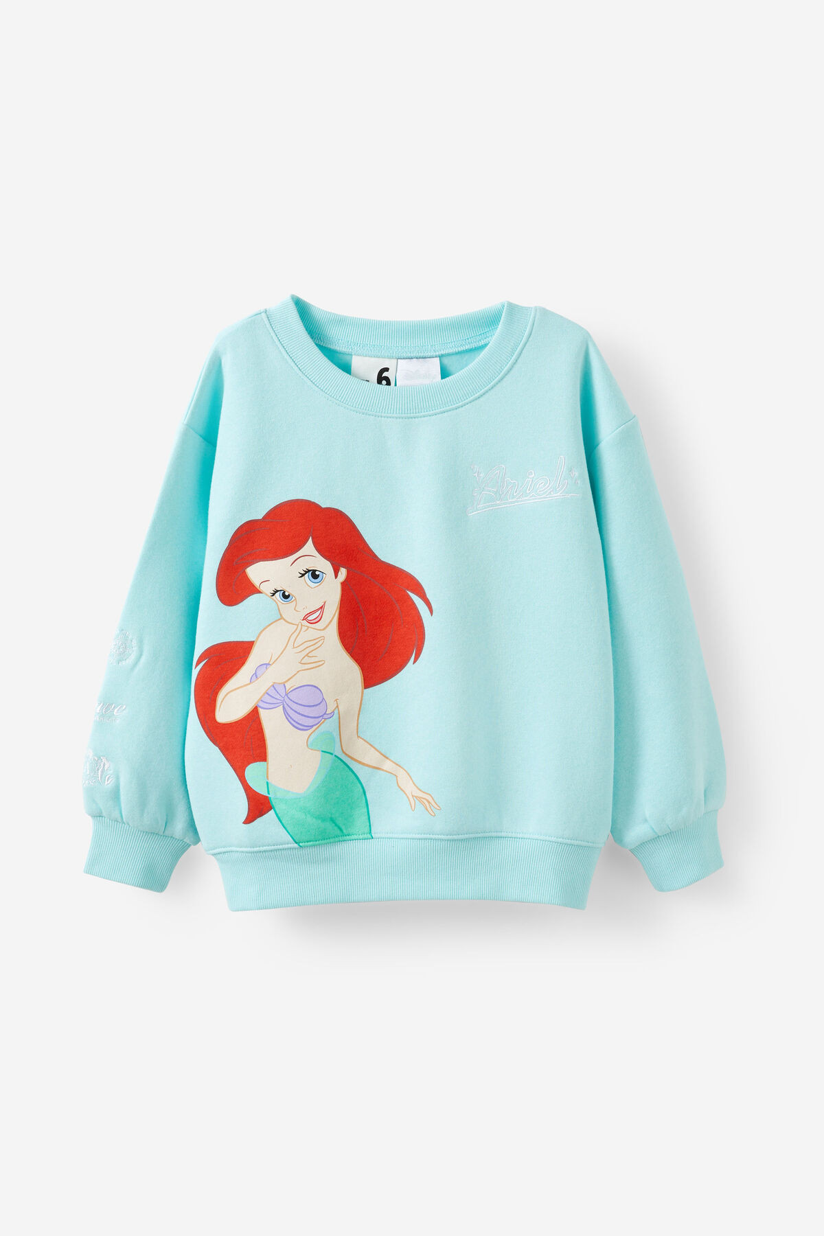 The Little Mermaid Dusty Fleece Crew Neck | Cotton On (US)