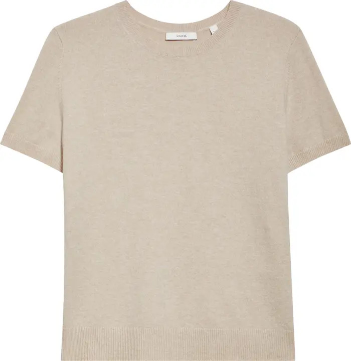 Short Sleeve Wool & Cashmere Sweater | Nordstrom