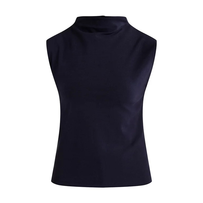 Free Assembly Women’s and Women's Plus Sleeveless Mock Neck Top, Sizes XS-4X | Walmart (US)